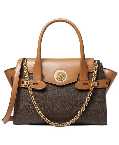 michael kors carmen flap belted satchel|michael kors carmen bag.